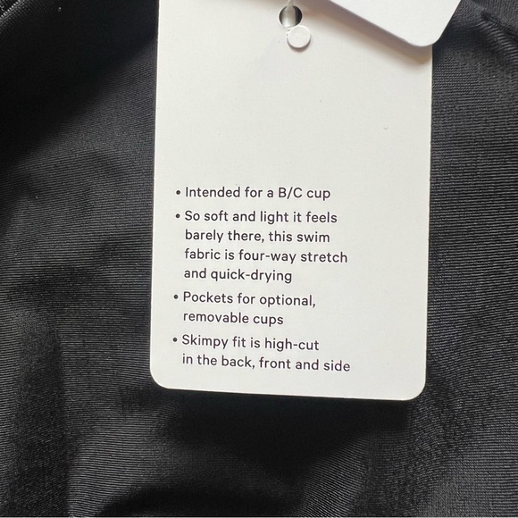 NWT Lululemon Waterside Scoop One-Piece Black size 6 8 - Picture 9 of 11
